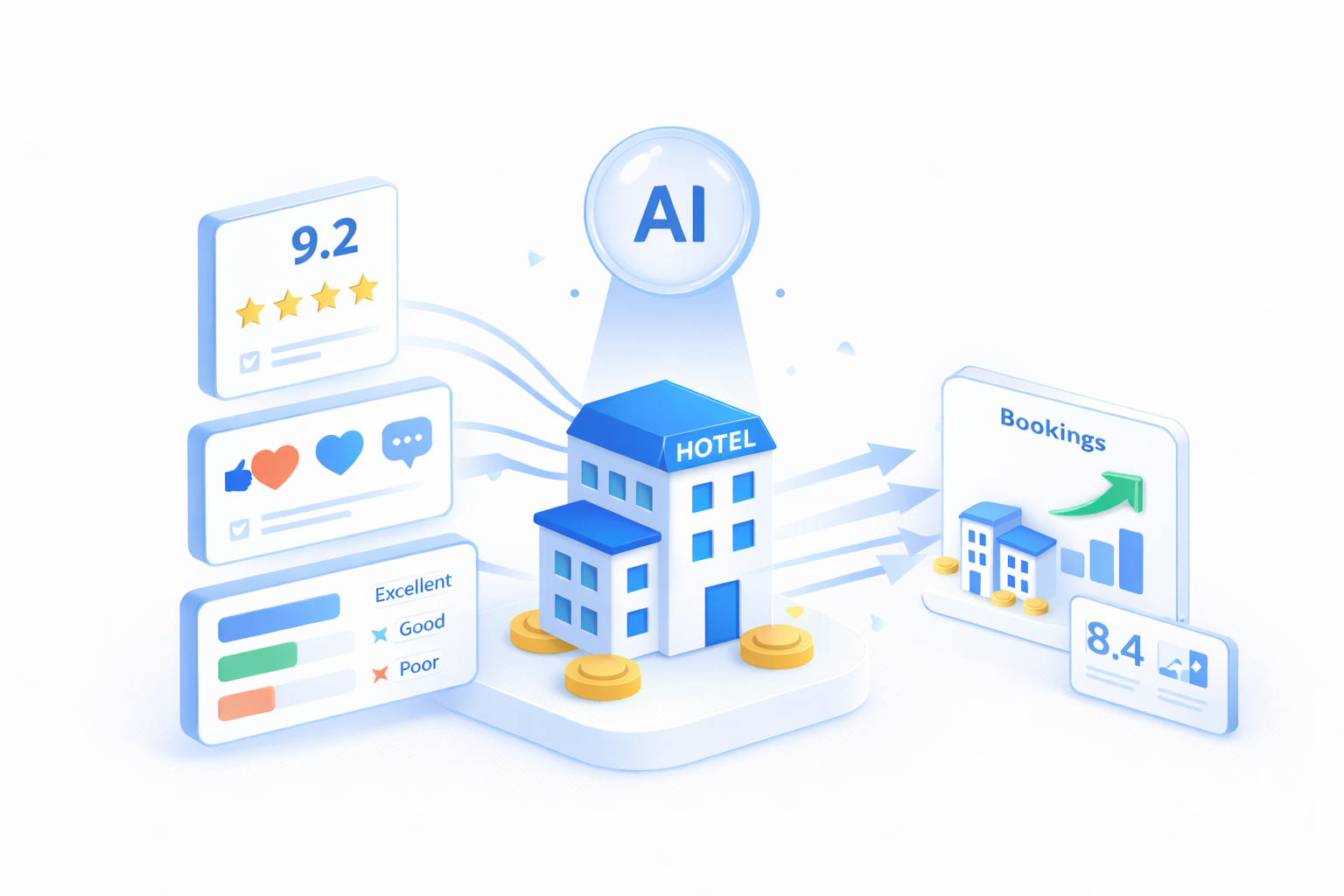 Social reputation and review benchmarking overview
